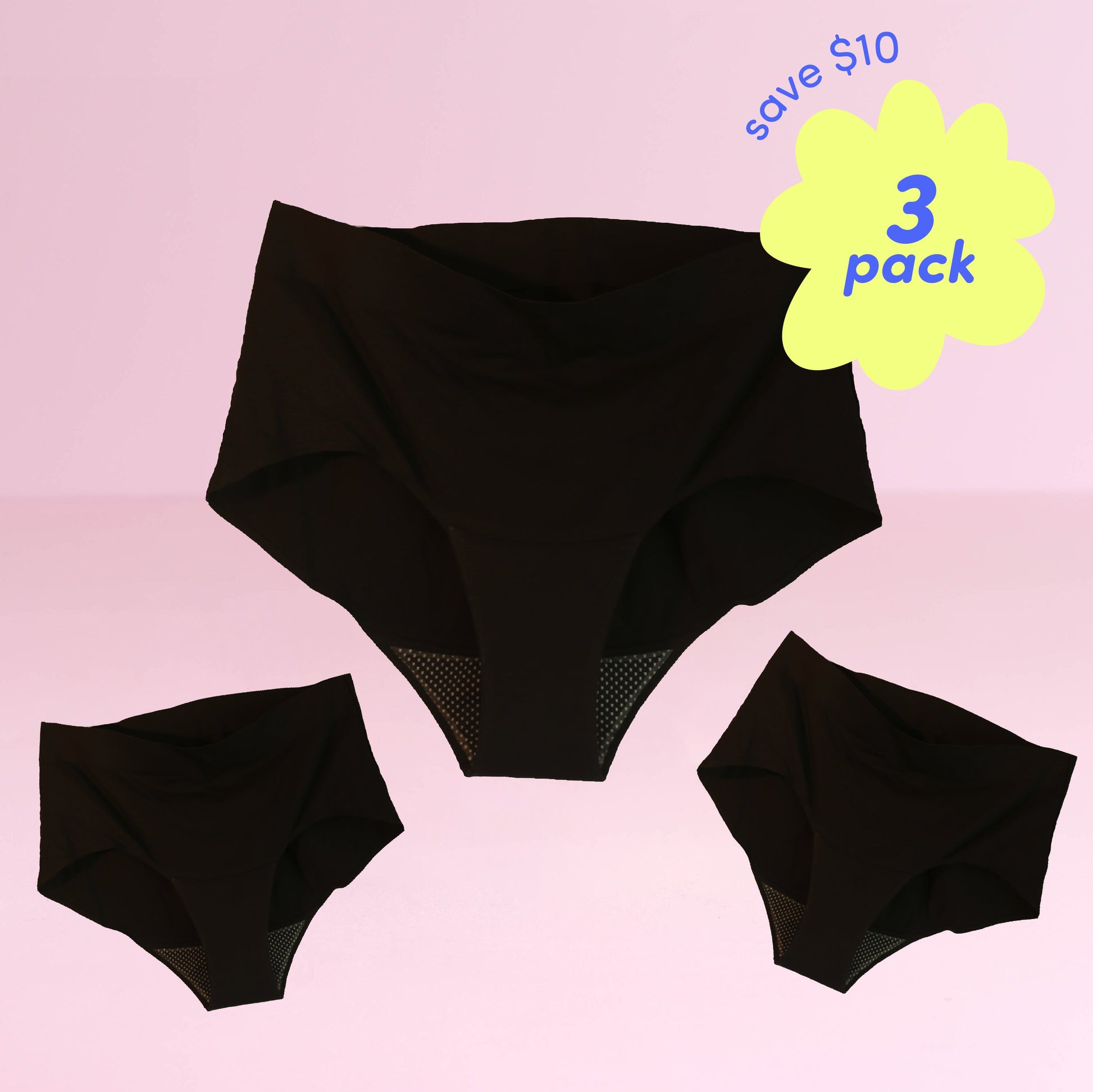 3 Pack Underwear - Poppins Period