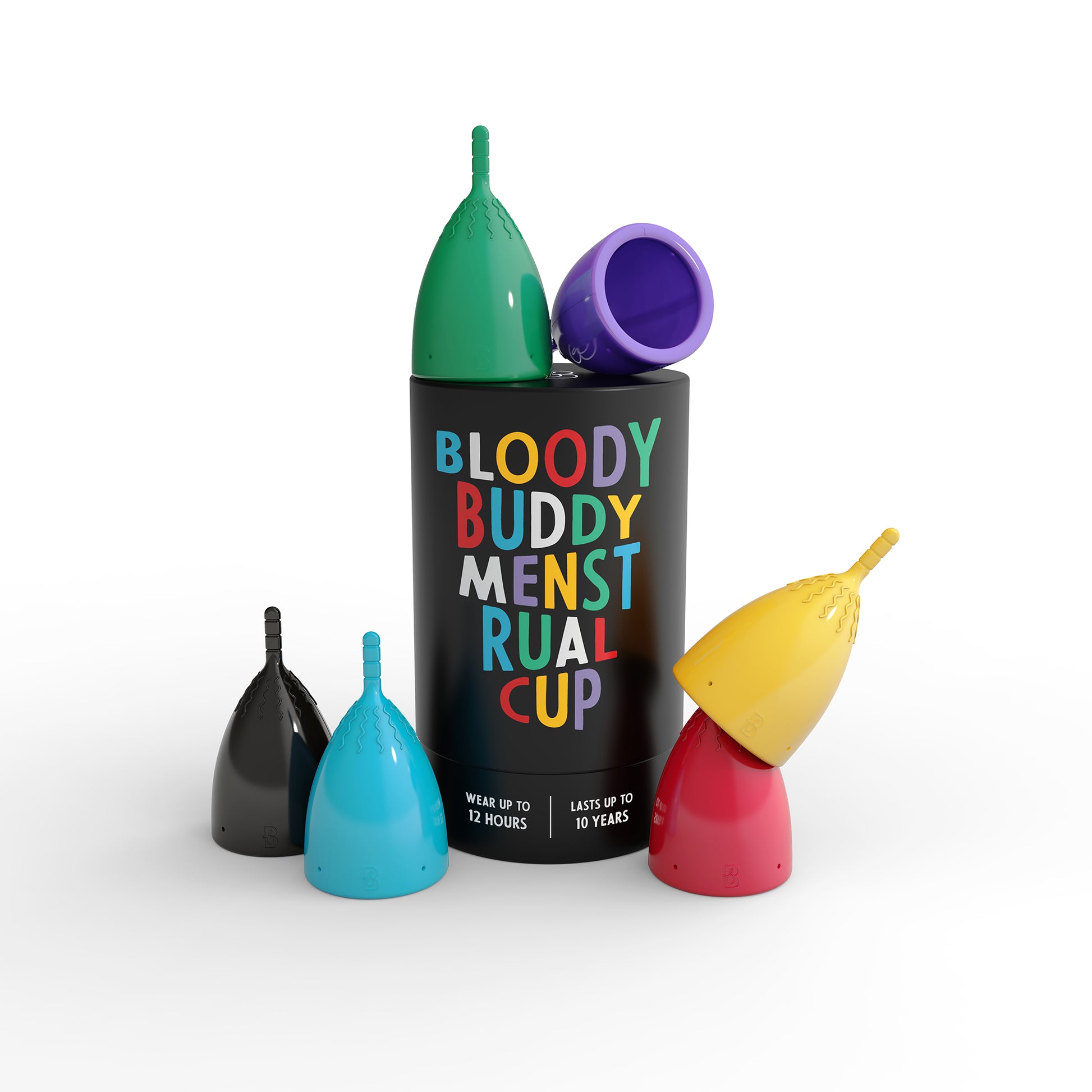 Bloody Buddy Menstrual Cup color options